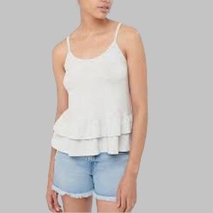 Loft Woman’s Ruffle Peplum Blouse** Bin 3
